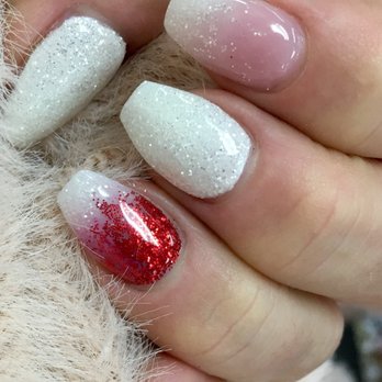 Blooming Nails & Spa - Holidays are here! Ombré sparkle - Nail Salons Near Me - Phoenix, Arizona