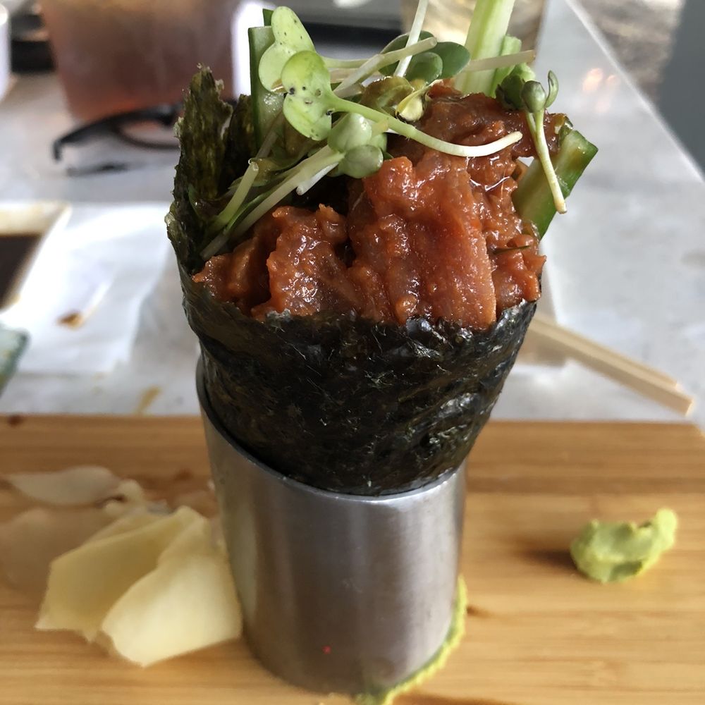 Amici Sushi - Spicy tuna handroll - delicious! - Sushi Bars Near Me - Lathrop, California Amici Sushi - Spicy tuna handroll - delicious! - Sushi Bars Near Me - Lathrop, California