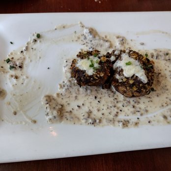 Maggie Mae's - Stuffed mushrooms were so good, we dug right in! - American Near Me - New Paltz, New York Maggie Mae's - Stuffed mushrooms were so good, we dug right in! - American Near Me - New Paltz, New York