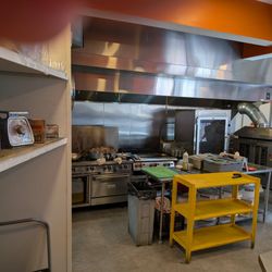 Kitchen where scratch tacos are prepared