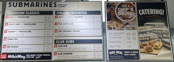 Menu photo 1 Jersey Mike's Subs Carlsbad, CA