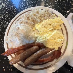 Dutchman’s Diner - Sausage links, bacon, scrambled eggs, hash browns, biscuit and gravy.