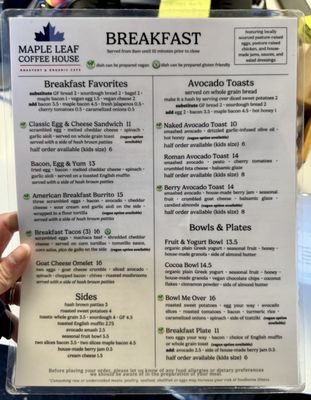 Menu photo 8 Maple Leaf Coffee House St. Charles, IL Menu photo 8 Maple Leaf Coffee House St. Charles, IL