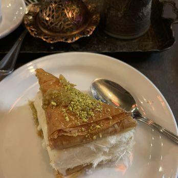 Aladdin Cafe - Pistachio Baklava with Turkish Ice Cream - Mediterranean Near Me - San Diego, California Aladdin Cafe - Pistachio Baklava with Turkish Ice Cream - Mediterranean Near Me - San Diego, California