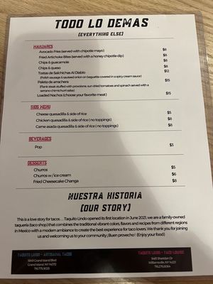 Menu photo 7 Taquito Lindo Williamsville, NY Menu photo 7 Taquito Lindo Williamsville, NY