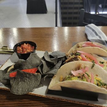 Steam Plant Restaurant & Brew Pub - My tacos along with some chips hit the spot perfectly! - Brewpubs Near Me - Spokane, Washington