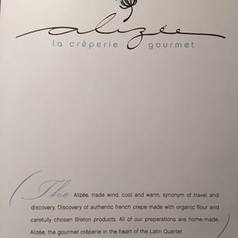Alizée Crêperie Gourmet - Creperies Near Me - Paris, 75
