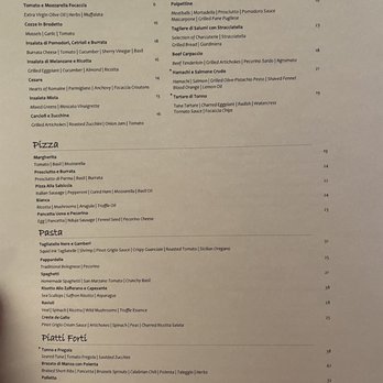 Ravello - Menu as of April 2022 - Italian Near Me - Orlando, Florida