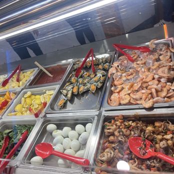 City Buffet - Salad and boiled shrimps - Buffets Near Me - Littleton, Colorado