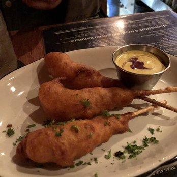 Moonshine Grill - Moonshine Corndog with Shrimp as the base. Delish - Southern Near Me - Austin, Texas
