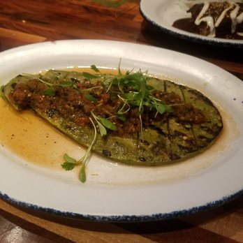 Oyamel - Nopal asado con salsa molcajete (grilled fresh cactus served with a salsa of tomatoes, tomatillos, green onions, cilantro & green chiles) - Mexican Near Me - Washington, DC, District of Columbia