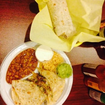 PHX Burrito House - Carne asada quesadilla & bean burrito. - Mexican Near Me - Phoenix, Arizona