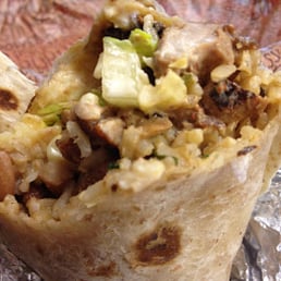 Chicken burrito from Chipotle in Paris Chicken burrito from Chipotle in Paris