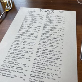Vern's - Wine - New American Near Me - Charleston, South Carolina