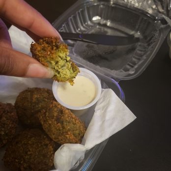 Mediterranean Bistro - Inside of the falafel - Mediterranean Near Me - Kennesaw, Georgia