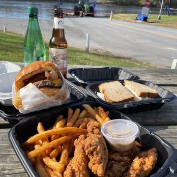 Whites Ferry Store & Grill - Ring burger, chicken fingers, tuna salad sandwich - Breakfast & Brunch Near Me - Dickerson, Maryland Whites Ferry Store & Grill - Ring burger, chicken fingers, tuna salad sandwich - Breakfast & Brunch Near Me - Dickerson, Maryland