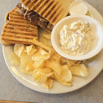 Gourmet Cafe - Roast beef and horseradish panini - Italian Near Me - Glens Falls, New York Gourmet Cafe - Roast beef and horseradish panini - Italian Near Me - Glens Falls, New York
