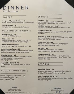 Menu photo 1 Batifol Cambridge, MA