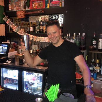 Moreno's Cuba - The nice bartender Javier greeted us with a smile so we had to sit at the bar - Cocktail Bars Near Me - Miami Beach, Florida