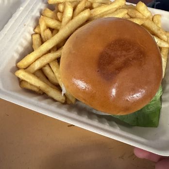 Faithful Grinds - Kahlua pork sandwich with fries. - Hawaiian Near Me - Kahului, Hawaii Faithful Grinds - Kahlua pork sandwich with fries. - Hawaiian Near Me - Kahului, Hawaii