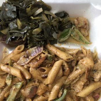 Collard Green Cafe - Chicken Alfredo Lunch. - Cafes Near Me - Stone Mountain, Georgia