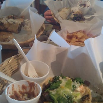 La Santisima - La Condesa Shrimp Taco with rice & beans, Chicken Mole burrito & Carne Asada Burrito - Mexican Near Me - Phoenix, Arizona