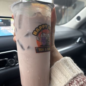 Happy Brew tea and Boba - Taro milk green tea - Bubble Tea Near Me - Rancho Cucamonga, California Happy Brew tea and Boba - Taro milk green tea - Bubble Tea Near Me - Rancho Cucamonga, California