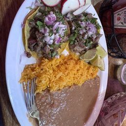 Two taco dinner plate Two taco dinner plate