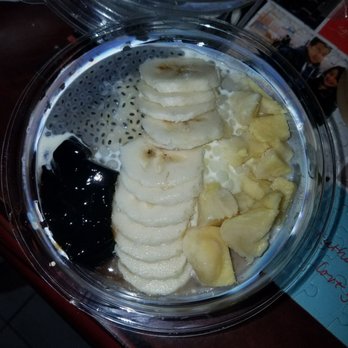 Mango Mango Dessert - Durian Dessert Bowl with Banana, Durian & Basil Seed - Desserts Near Me - Brooklyn, New York