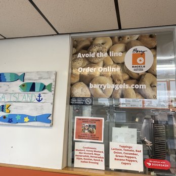 Barry Bagels - a sign in the window - Delis Near Me - Port Clinton, Ohio