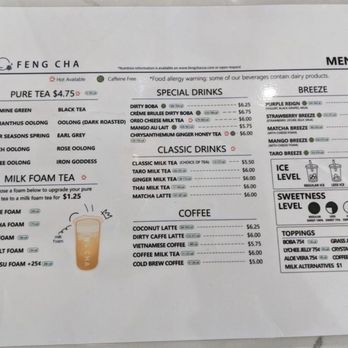 Feng Cha - CRÈME BRULEE DIRTY BOBA  $6.75 . After purchase, it is not the same price - Bubble Tea Near Me - Renton, Washington