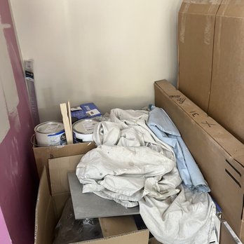 Baskin-Robbins - a pile of boxes and clothes - Ice Cream & Frozen Yogurt Near Me - San Jose, California