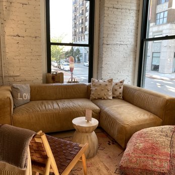 Nomad Chicago - Indoor seating area. So stylish I thought the furniture was for sale -- maybe it is?! Due to Covid I didn't settle in. - Cafes Near Me - Chicago, Illinois