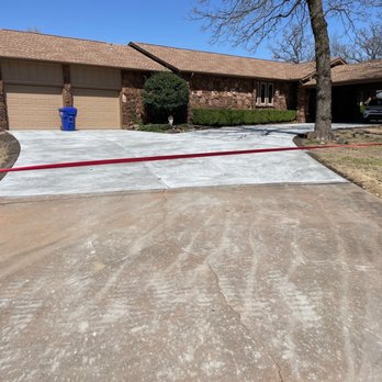 OKCrete - Oklahoma Concrete - New driveway, new year! Call today for a free estimate! - Masonry/Concrete Near Me - Tulsa, Oklahoma