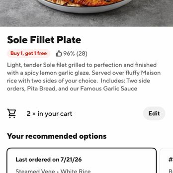 Chicken Maison - Here is the promotion that they listed on door dash but did not honor - Mediterranean Near Me - Santa Ana, California