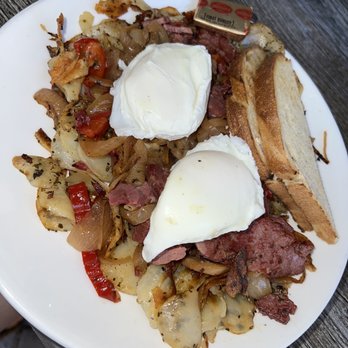 Cafe M - Homemade Corned Beef Hash - Breakfast & Brunch Near Me - Berkeley, California Cafe M - Homemade Corned Beef Hash - Breakfast & Brunch Near Me - Berkeley, California