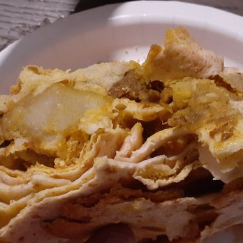 Joy's Roti Delight - Potato roti...they call beef roti...what a waste - Indian Near Me - Lauderhill, Florida Joy's Roti Delight - Potato roti...they call beef roti...what a waste - Indian Near Me - Lauderhill, Florida