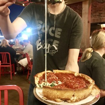 Giordano's - Fresh spinach pie cheesy goodness - Pizza Near Me - Rosemont, Illinois