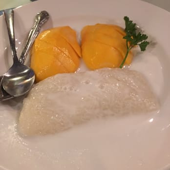 Nidda Thai Cuisine - Mango sticky rice dessert - Thai Near Me - Houston, Texas Nidda Thai Cuisine - Mango sticky rice dessert - Thai Near Me - Houston, Texas