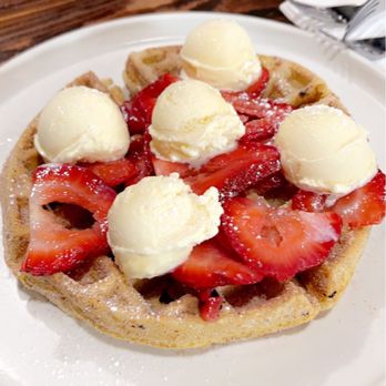 Tostadas - Dessert Churro Waffle and added ice cream - Breakfast & Brunch Near Me - San Jose, California Tostadas - Dessert Churro Waffle and added ice cream - Breakfast & Brunch Near Me - San Jose, California