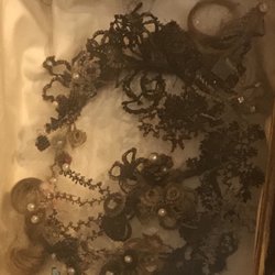 Fair Oaks History Center - Hair art came from the 19th century before photography to remember the living and deceased, hair was adorned with jewelry and keepsakes.