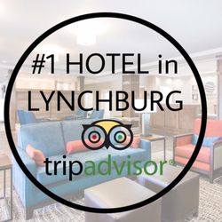Proud to be ranked as the #1 Hotel in Lynchburg (out of 25 Hotels) by TripAdvisor, the world's leading travel website.