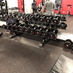 World Gym - Dumbbells in private training area