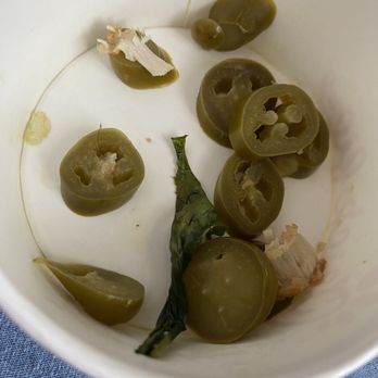 Chick-fil-A - 1 piece of lettuce that is wet , chewed up chicken and a pice of hair on the jalapeños - Fast Food Near Me - Oakland, California Chick-fil-A - 1 piece of lettuce that is wet , chewed up chicken and a pice of hair on the jalapeños - Fast Food Near Me - Oakland, California