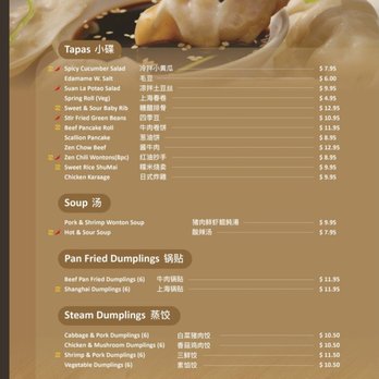 Zen Dumpling - Menu - Asian Fusion Near Me - Brandon, Florida Zen Dumpling - Menu - Asian Fusion Near Me - Brandon, Florida