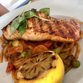 The Beachcomber - Lunch menu: Grilled salmon with pasta Photo by Harvey-Harv - Seafood Near Me - Newport Beach, California The Beachcomber - Lunch menu: Grilled salmon with pasta Photo by Harvey-Harv - Seafood Near Me - Newport Beach, California