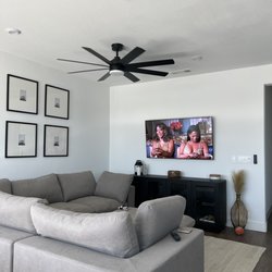 ProTvInstall - Mounted TV and ceiling fan install
