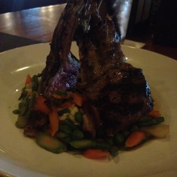 Seasons 52 - Rack of lamb over mashed potatoes and veggies mmmmm - New American Near Me - Costa Mesa, California Seasons 52 - Rack of lamb over mashed potatoes and veggies mmmmm - New American Near Me - Costa Mesa, California