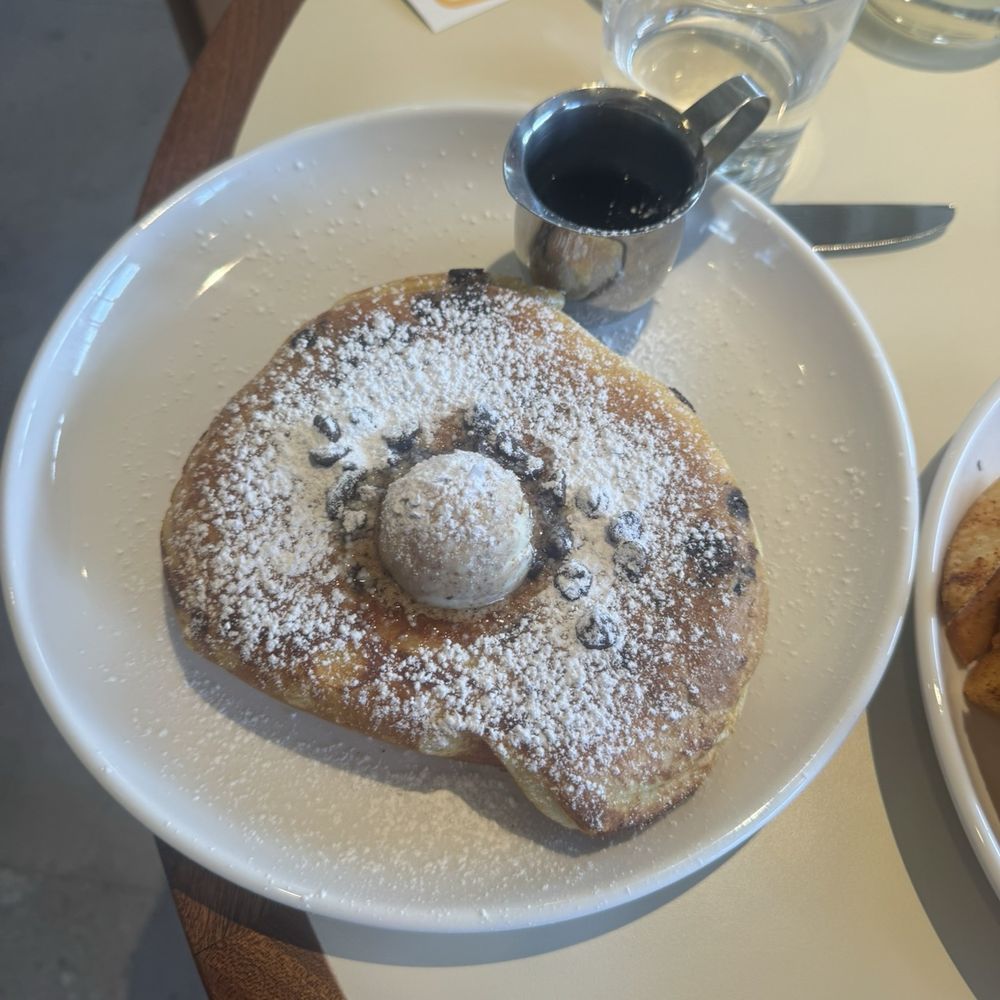 Paperboy Denver - Chocolate chip pancake - Breakfast & Brunch Near Me - Denver, Colorado Paperboy Denver - Chocolate chip pancake - Breakfast & Brunch Near Me - Denver, Colorado
