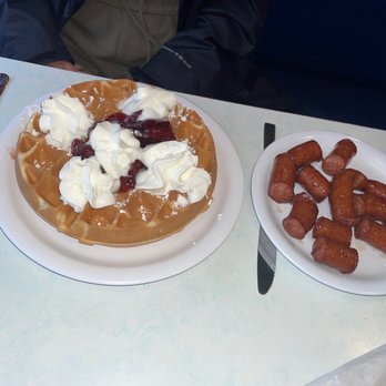 All American Diner - Special pancake with link sausage - Salad Near Me - Panama City Beach, Florida